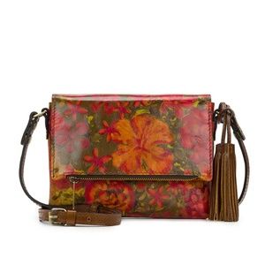 Patricia Nash Corfu Crossbody Floral Oil Painting